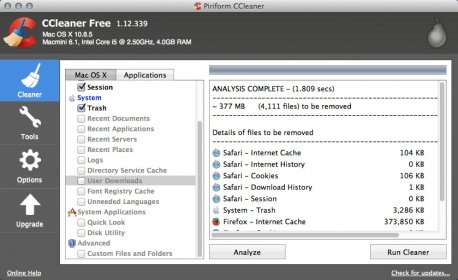 ccleaner for mac 10.5 8